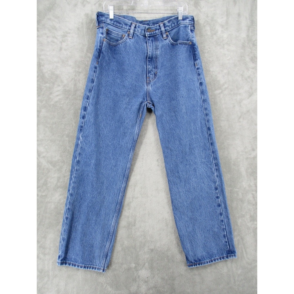Levis Jeans Mens 33x32 Big E Premium Baggy Skateboarding Strong Heavy Duty Denim